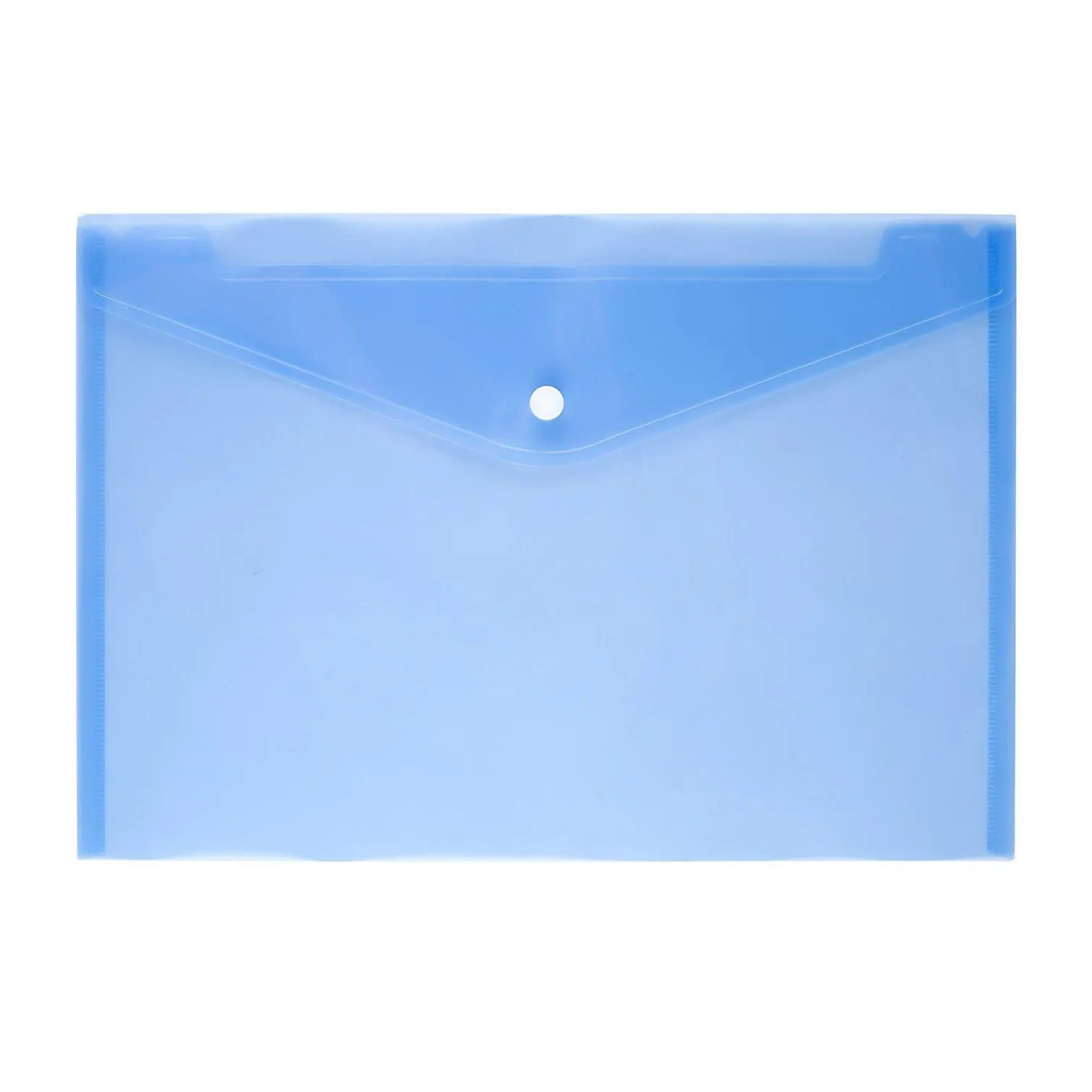 Filing Supplies Wholesale Colorf File Folder Transparent Plastic Document Bag A4 Hasp Button Classified Storage Office Stationery Orga Dhlri