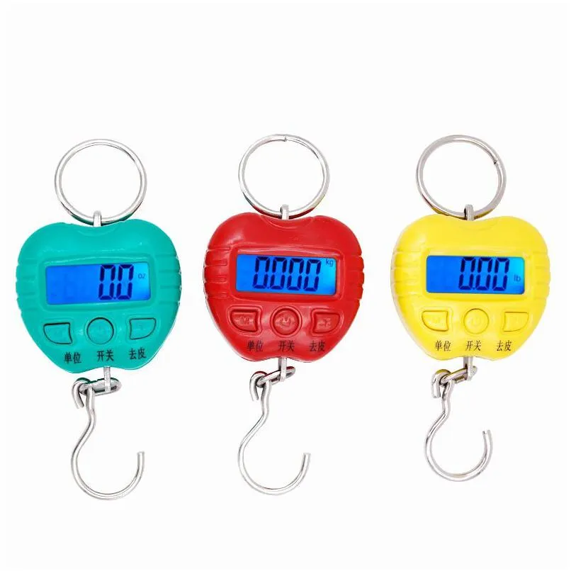 wholesale 100pcs 25kg x 5g mini digital scale apply design scales hanging luggage fishing weighing portable hook by dhs fedex