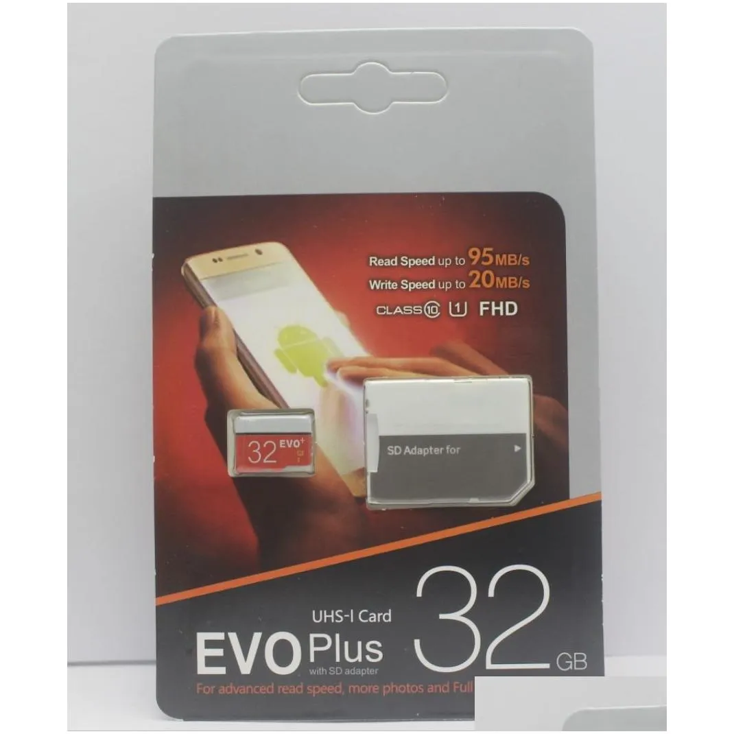 2020 hot 32GB 64GB 128GB 256GB SD Card EVO Plus Class10 UHS-1good MicroSDXC UHS- Card Tablet PC TF Card Digital Camera Smartphone
