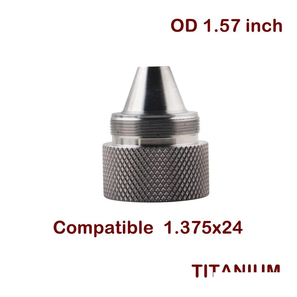 Titanium screw cups Thread Adapter 1.375x24 Fitting adpater 1/2x28 5/8x24