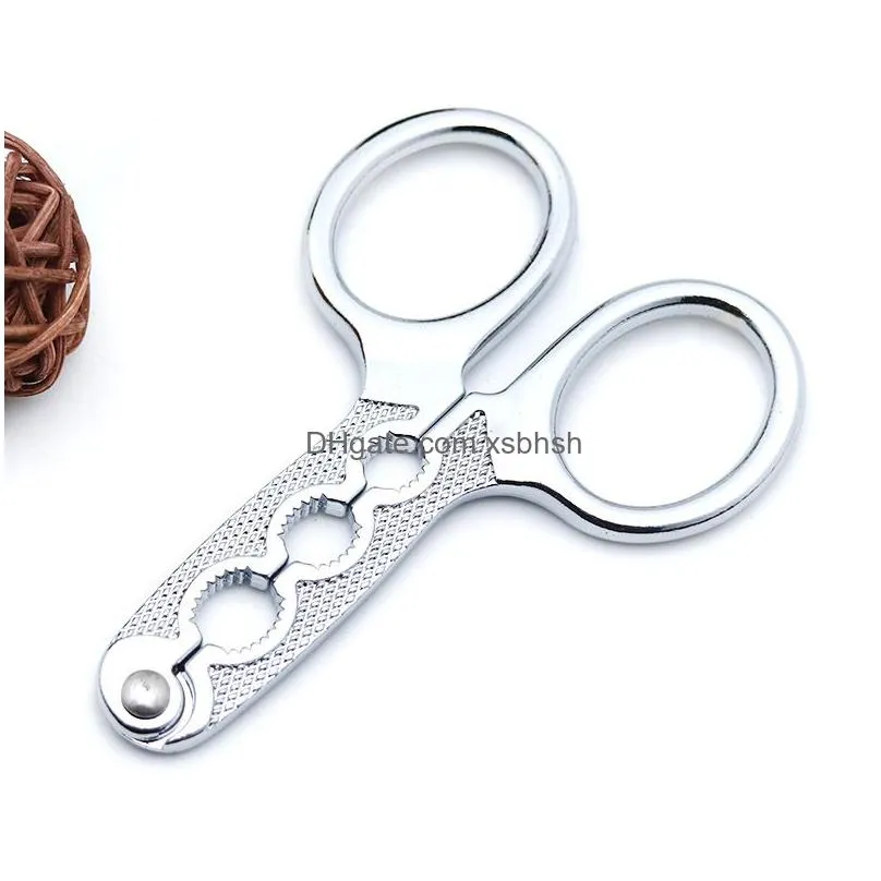 120pcs/lot alloy melon seed pliers sunflower seed nut pliers sheller scissor nutcracker nut opener home useful tool