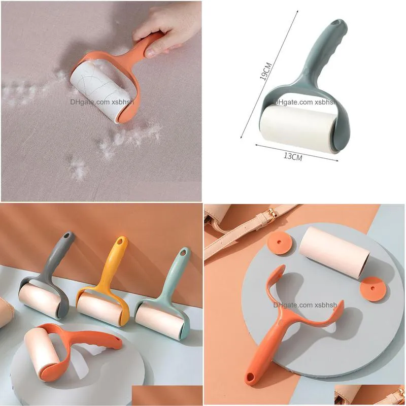 tearable roller sticky brushes sticky hairs artifact hair dust removal clothing sofa bed carpet to pet fur brush clothes roll sn