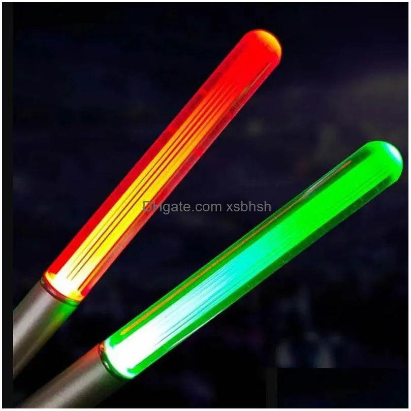 120pcs party supplies led flashlight stick keychain mini torch aluminum ring durable glow pen magic wand stick lightsaber