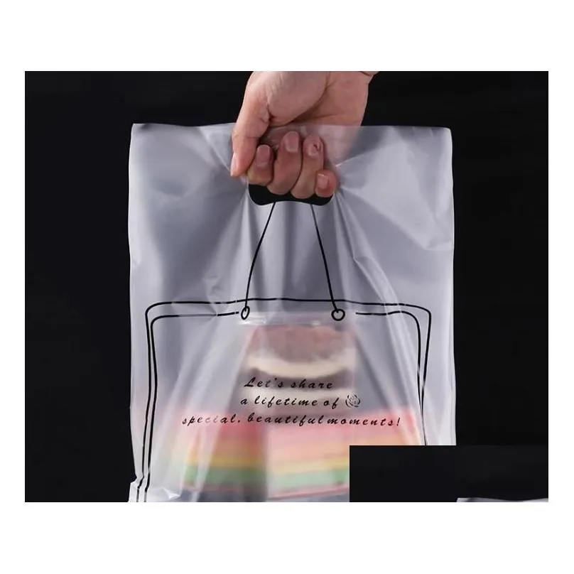 2000pcs/lot plastic bag for baking egg tart sushi packaging bread cake shop disposable bag takeaway plastic tote gift bags