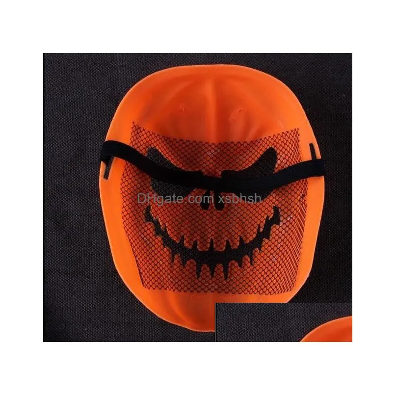 200 pieces/lot halloween pumpkin mask horrible skull masks fancy party dress up for adult 2017 gift