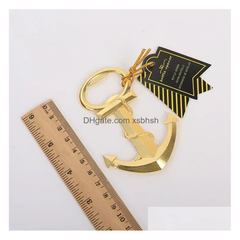 golden anchor beer bottle opener foreign trade original single alloy anchor wine opener simple packaging sn4424