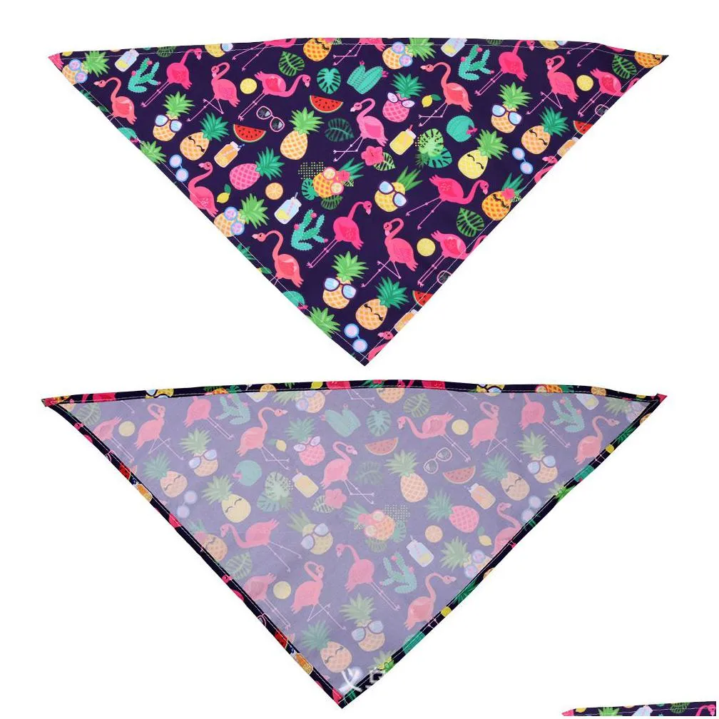 other dog supplies 20 pieces bandana scarf triangar bibs pet summer flamingo fruit hawaii for small m gelatocakeshop dhdfh