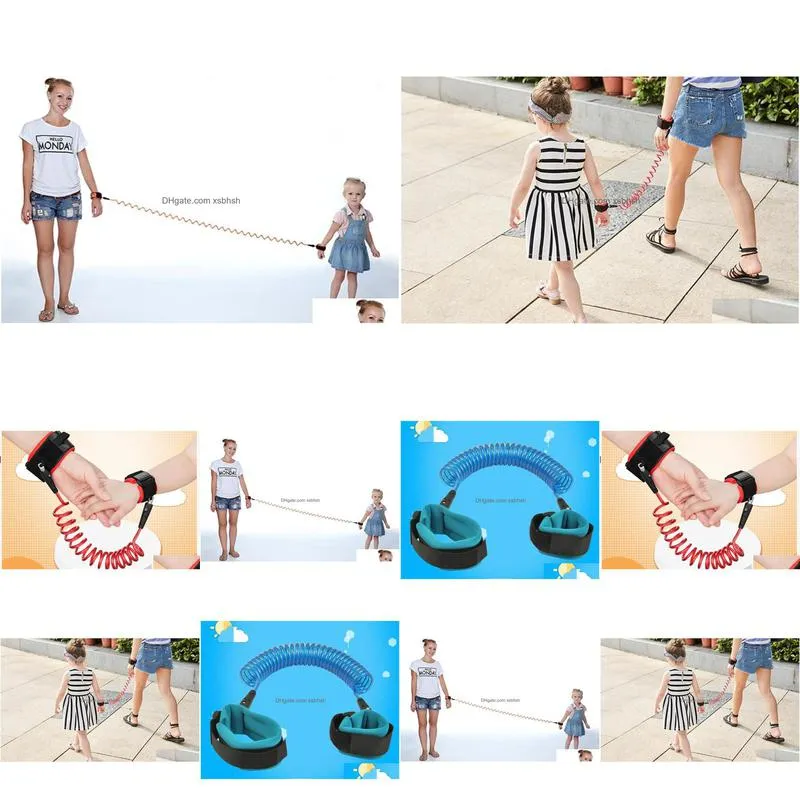 50pcs/lot toddler baby kids safety harness child leash anti lost wrist link traction rope anti lost bracelet