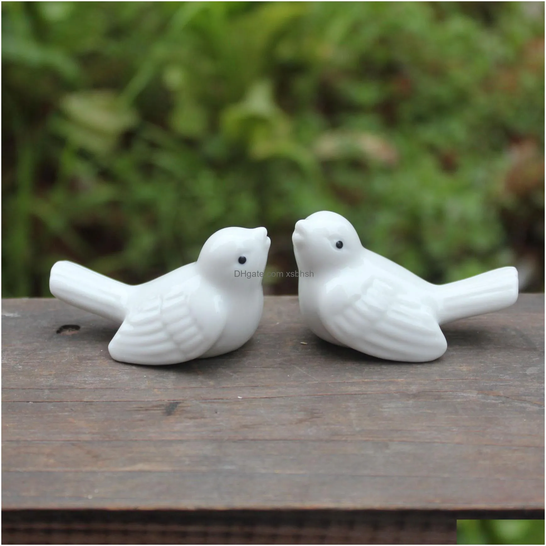 ceramic bird chopsticks stand holder porcelain spoon fork knife rest rack restaurant table desk decor hg5208