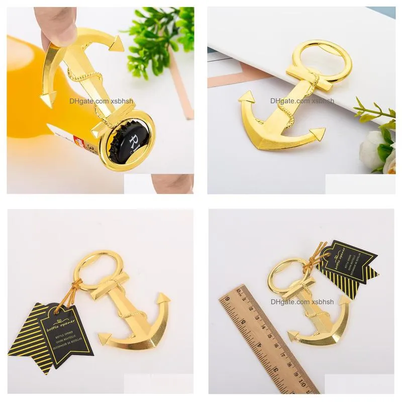 golden anchor beer bottle opener foreign trade original single alloy anchor wine opener simple packaging sn4424