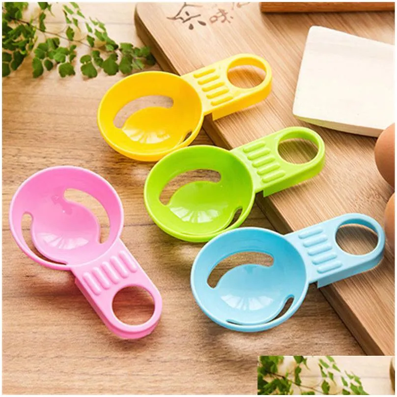 1000pcs/lot food grade plastic egg yolk white separator egg divider cooking tools kitchen accessories