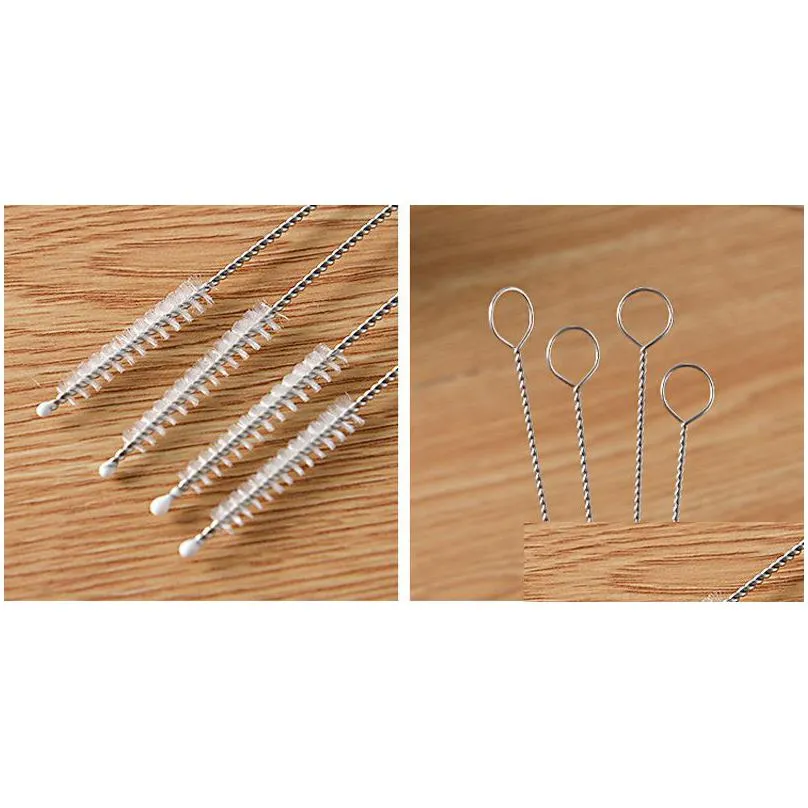 stainless steel straw cleaning brush brush 175/ 200mm/240mm nylon straw brush drinking water pipe cleaner baby bottle clean tools