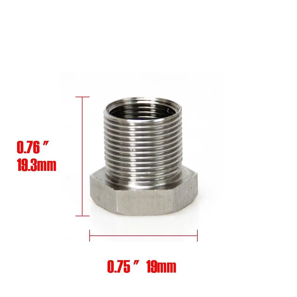 M12*1 Female To 5/8-24 Male Thread Adapter Fuel Filter Stainless Steel SS Solvent Trap Adapter for Napa 4003 Wix 24003