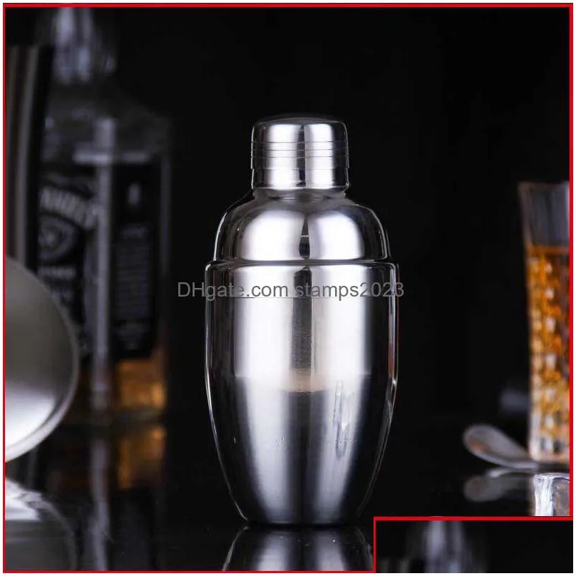 Bar Tools Wine Shaker Stainless Steel Boston Cocktail 250 350 530 750Ml Mixer Martini Drinking Style Party Bar Tool Drop Delivery Home Dhfqk