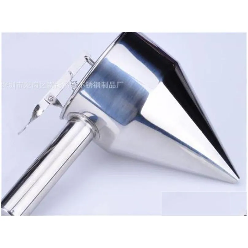 stainless steel funnel cone cake syrup high hardness multi-functional portable funnel creative intelligent durable stand