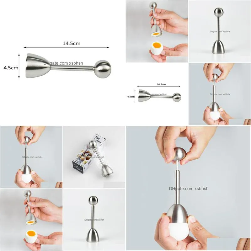 100pcs special stainless steel egg opener 304 stainless steel eggshell topper cutter accessories cooking tool