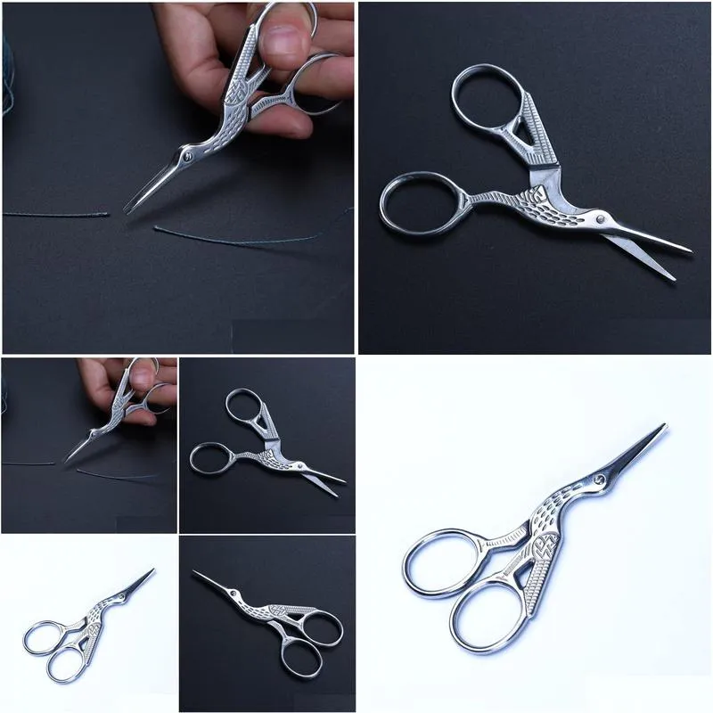 silver stork sewing scissors trimming dressmaking shears cross-stitch carbon steel tailor scissor sewing embroidery 