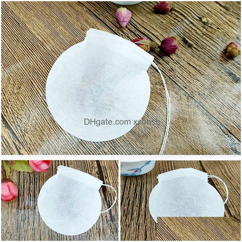 20000pcs creative round shape tea bags strainers disposable food grade filter paper bags coffee bags fill in 1-4g mini