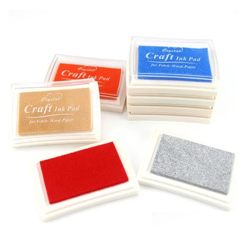 Other Household Sundries Nice Color Big Craft Ink Pad Stamp Inkpad Set For Diy Funny Work .Wholesale Sn2306 Drop Delivery Home Garden Dhrir