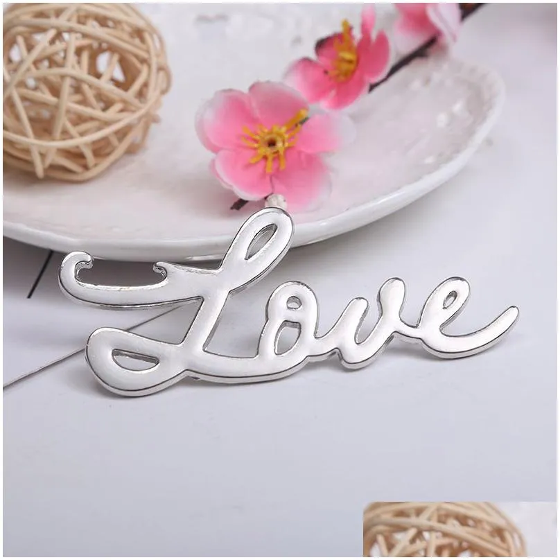 300pcs/lot arrival antique gold love design bottle opener with burlap bag shower gift favors personalized souvenirs