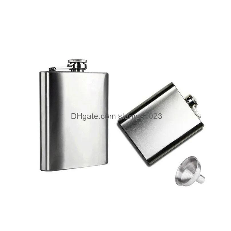 Hip Flasks Stainless Steel Mini Liquor Hip Flask Flagon High Quality Portable Wine Whisky Pot Bottle Drinkware For Drinker Many Capaci Dh9R7