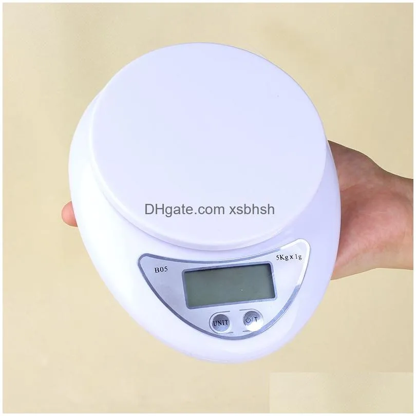 wholesale 100pcs 5000g /1g 5kg food diet postal kitchen scales digital scale balance weight led electronic scale with backlight