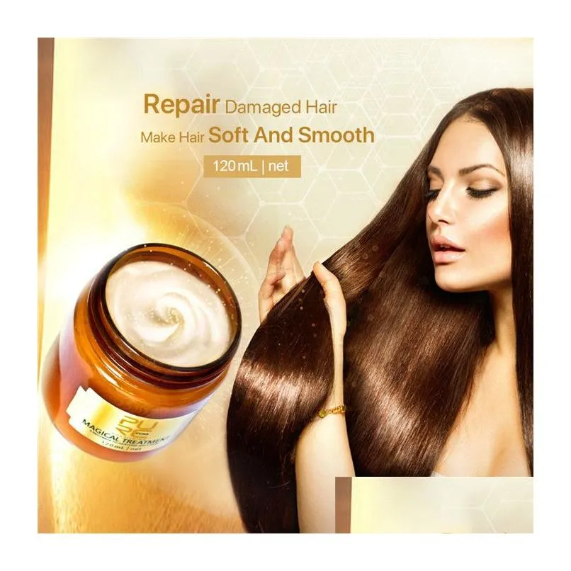 PURC Magical Treatment Hair Mask 120ml 5 Second Repairs Damage Restore Soft Hair  for All Hairs Types Keratin Scalp