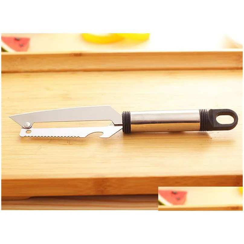 stainless cutting tool fruits and vegetables paring knife for kichen fishes scale cutter multifunction fish