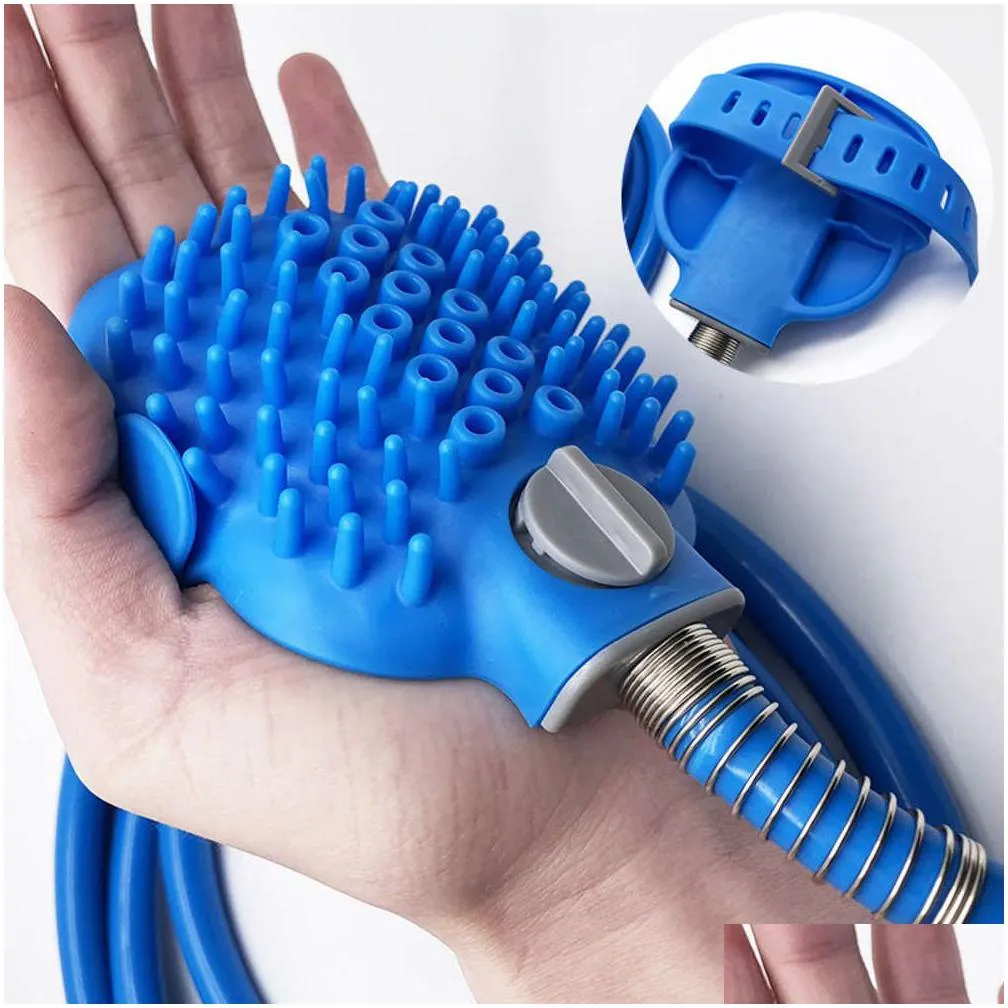 bathing shower comfortable massager tool cleaning washing bath sprayers dog brush pet supplies