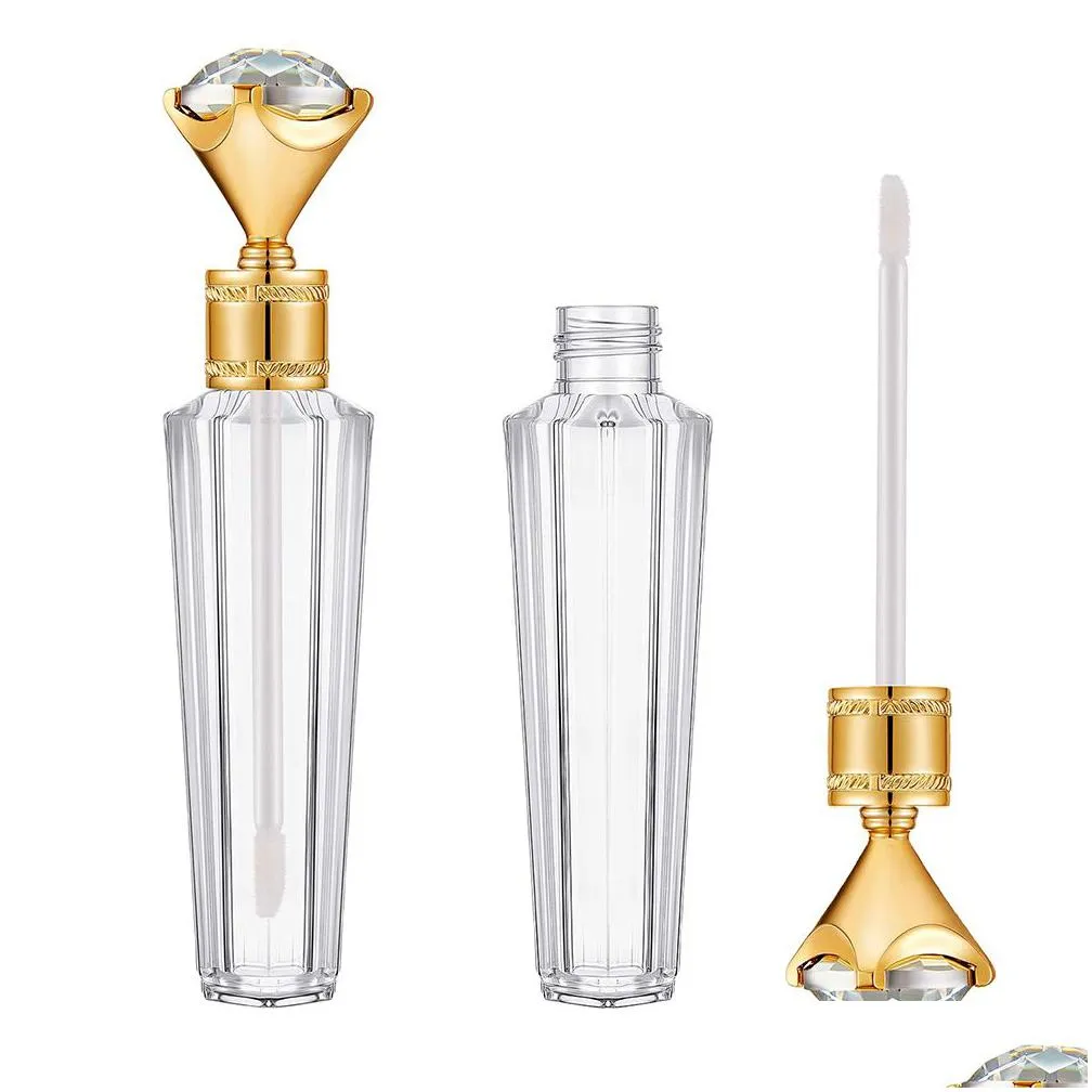 wholesale diamond diy lip gloss tubes bottles clear empty lipglosss tube lips glosss travel bottle packaging containers