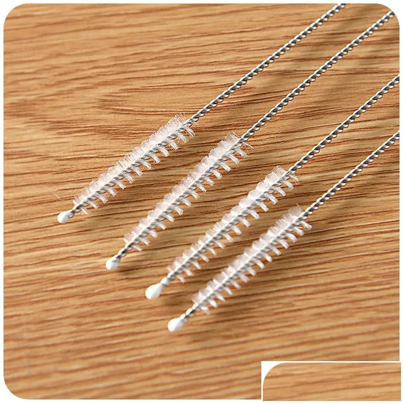 stainless steel straw cleaning brush brush 175/ 200mm/240mm nylon straw brush drinking water pipe cleaner baby bottle clean tools