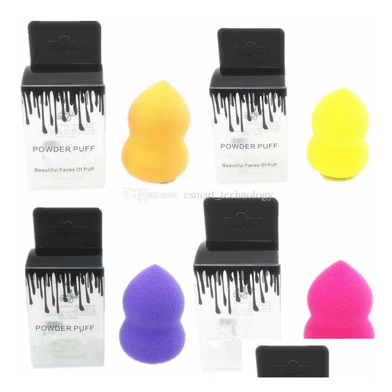 Cosmetics Foundation Beauty Makeup Puff Sponge 10 Colors Make Up Blending Maquillage With Retail Bag Packing