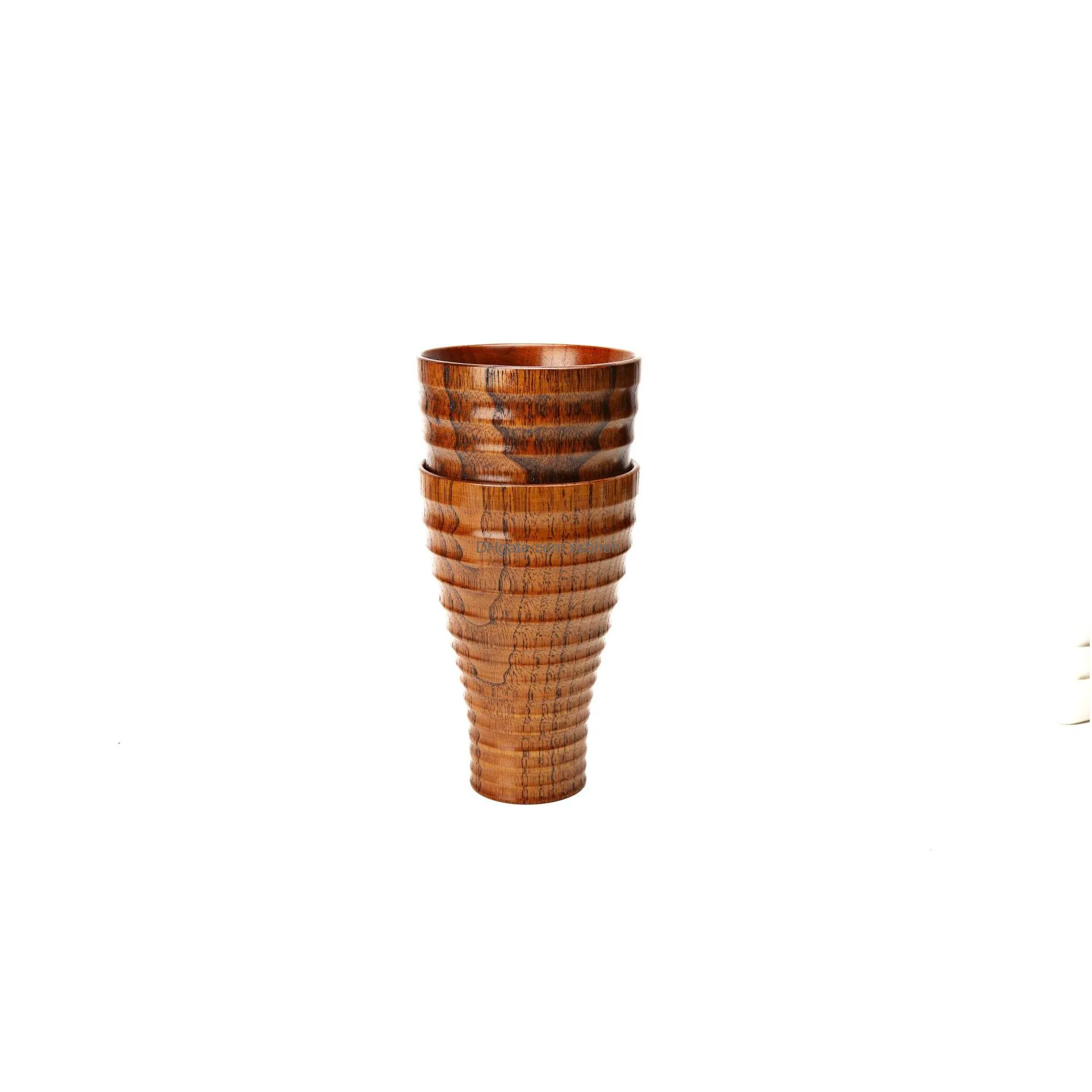 high quality hand-made wooden cup for water beer coffee drinkware cups wood cups teacups teaware kitchen accessories