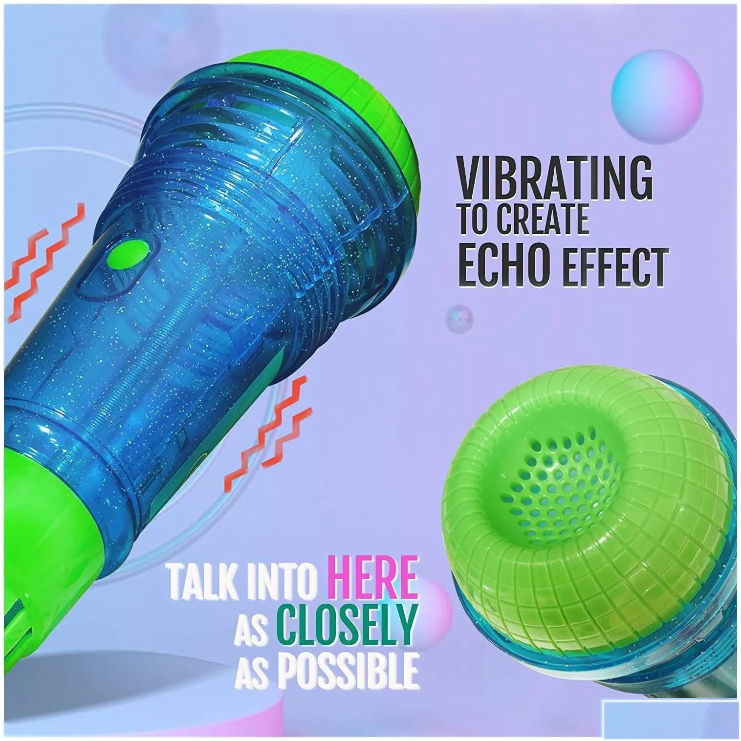 novelty games novelty toy echo mic toys battery magic karaoke microphone voice amplifying retro for singing speech n communication t