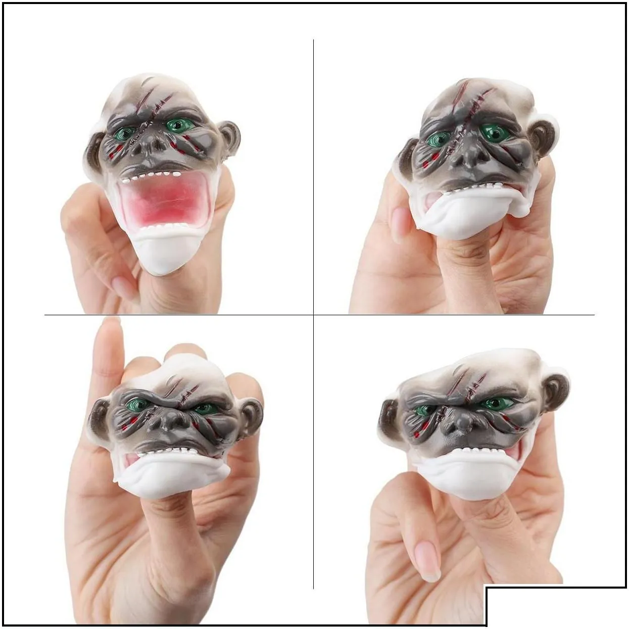 finger toys four ghost masks fingers puppets hand puppet toy ghosts face finger toys halloween story prop gifts drop delivery 2022 n