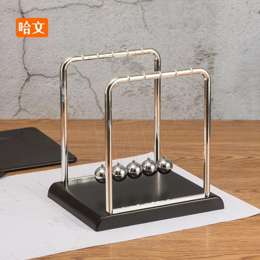 creative newton pendulum ball pool ball bumper ball multi-bead perpetual motion machine model teaching aids metal office ornaments