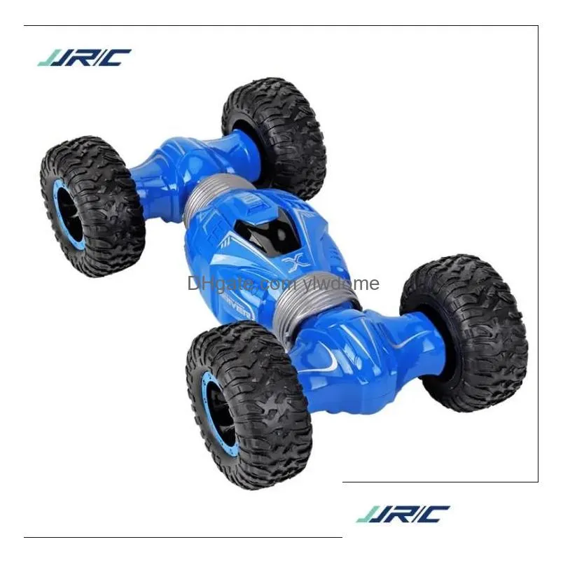 Electric/Rc Car Wholesale Jjrc Childrens Double-Sided Stunt Twist Car High Speed Climbing Off-Road Technology Boy Toy Deformation Remo Dhwkw