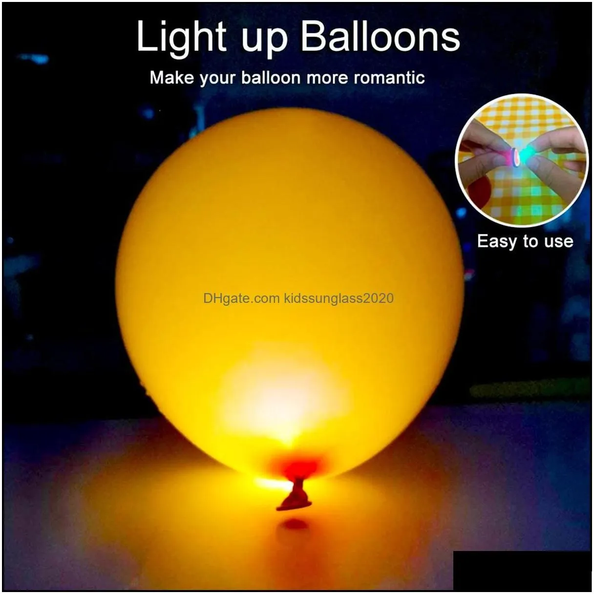 led toys led balloon lights flash colorf round tiny lamps waterproof luminous balls ornament for wedding birthday pa kidssunglass2020