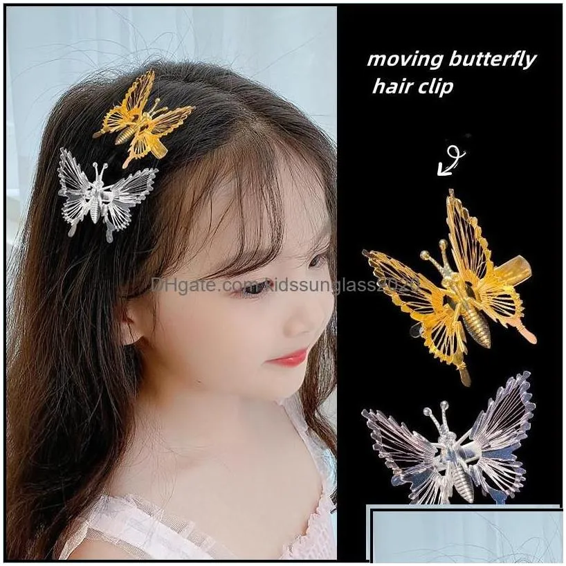 doll accessories doll accessories moving butterfly hairpin net red korean simple fairy exquisite small hairpins kidssunglass2020