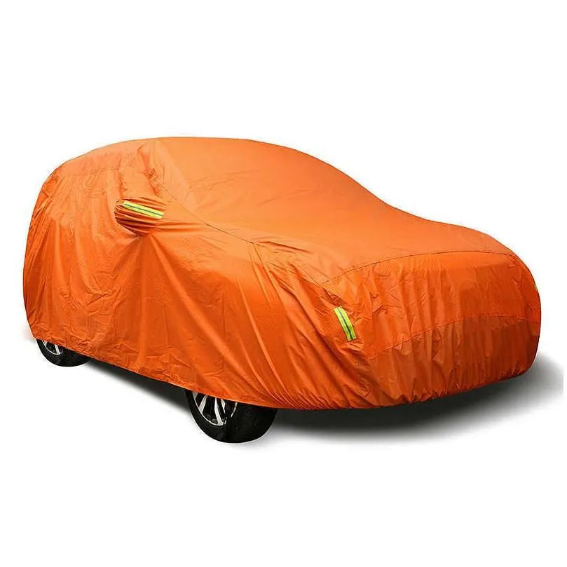 covers universal orange outdoor sun dust uv protection full car cover waterproof protector for bmw audi honda hyundai kiahkd230628