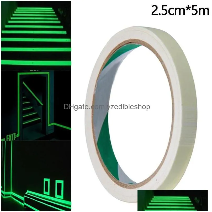 decoration party decoration 5m  luminous selfadhesive tape sticker poluminescent glow in the dark diy wall fluorescent safety emergency
