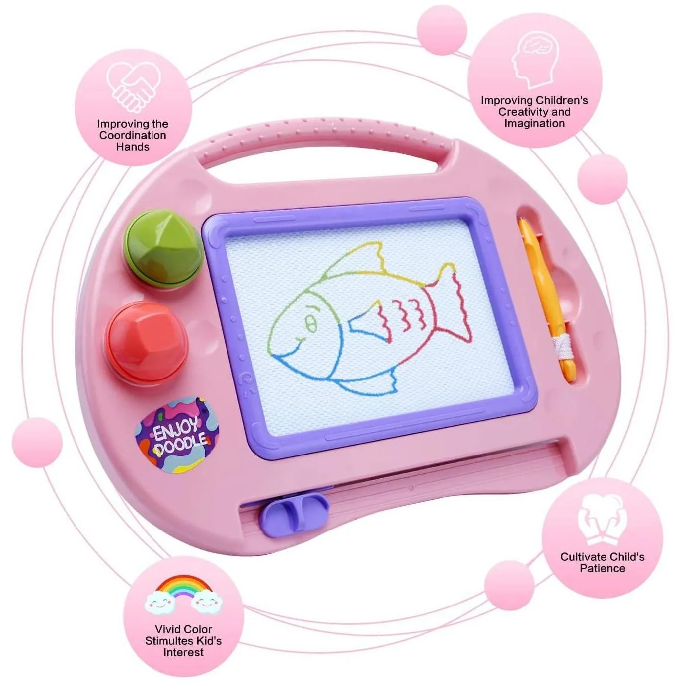 intelligence toys intelligence magnetic ding board table toddler toys erasable doodle writing colorf 2 patterns drop delivery gifts