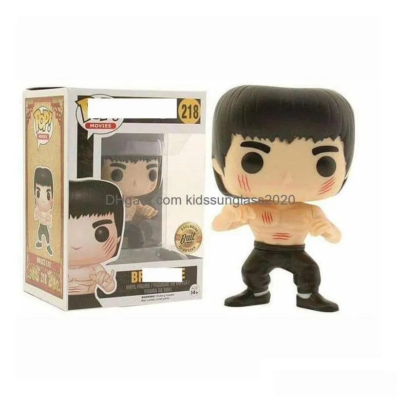 action toy figures funko  bruce lee 218 219 pvc figure collectible model toys childrens birthday gift drop delivery gifts dhs8p