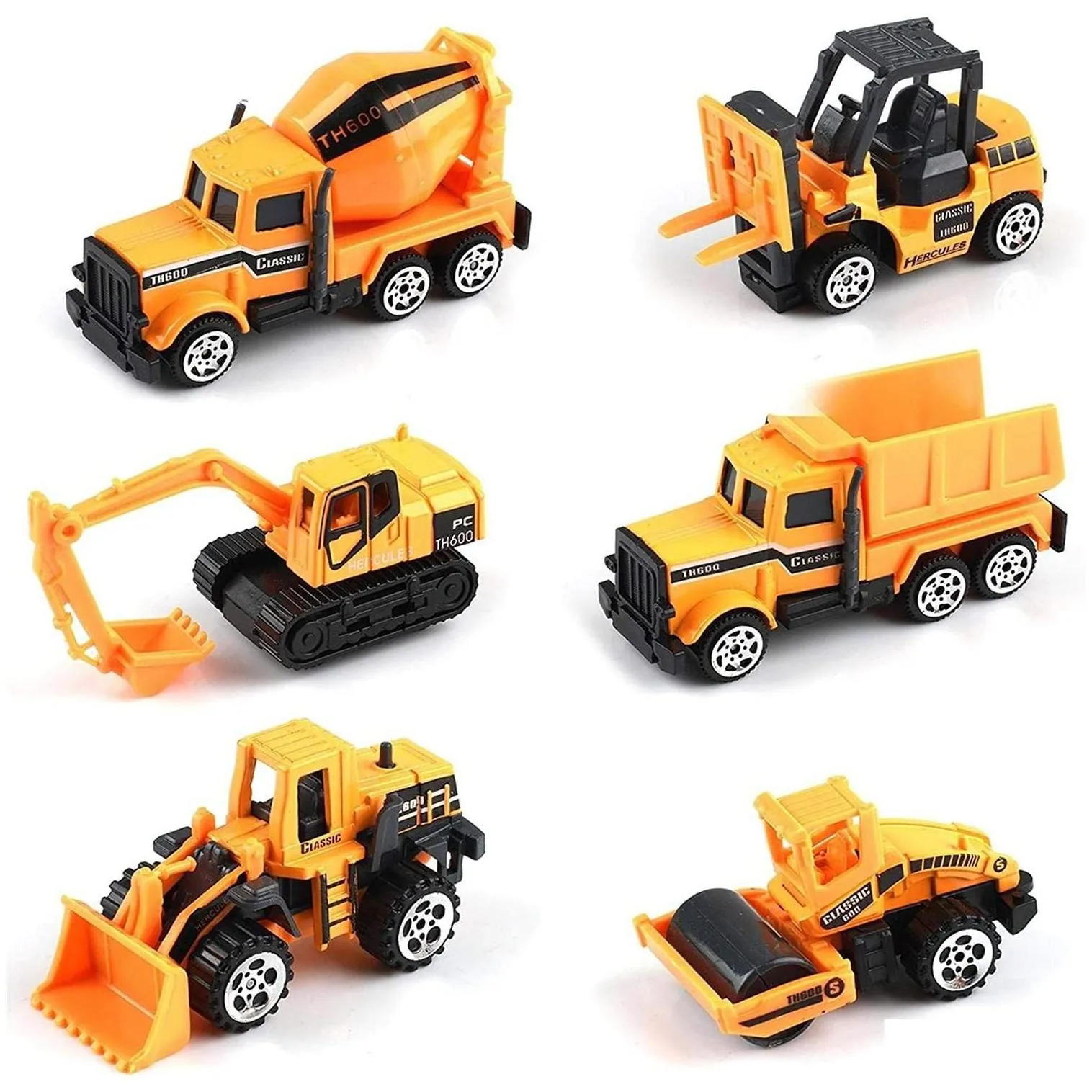 diecast model cars diecast model cars 6piece small construction toys vehicles play trucks vehicle toy toddlers boys kid mini alloy c