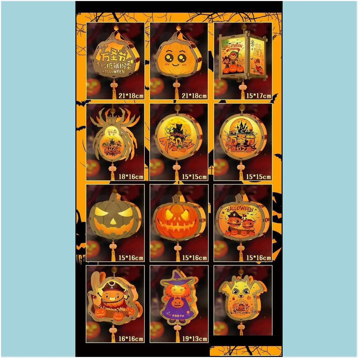 led rave toy led rave toy halloween festival decoration light dress up portable pumpkin witch lamp lantern diy material bag party la