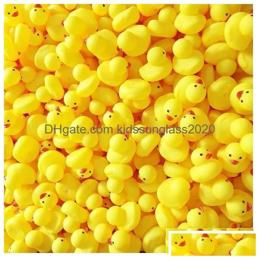 baby bath toys wholesale rubber duck water fun bathtub toy floating ducks squeeze sounds drop delivery gifts learning education dhwly