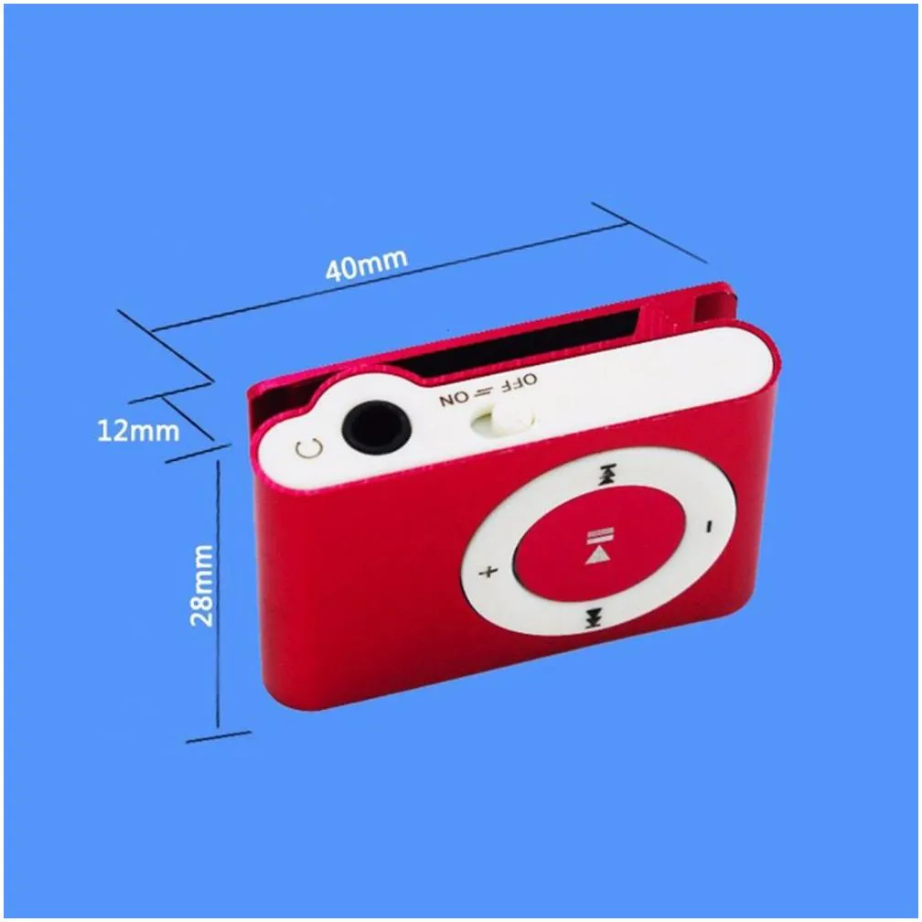 mini clip mp3 player portable usb waterproof sport compact metal mp3 music player with tf card slot