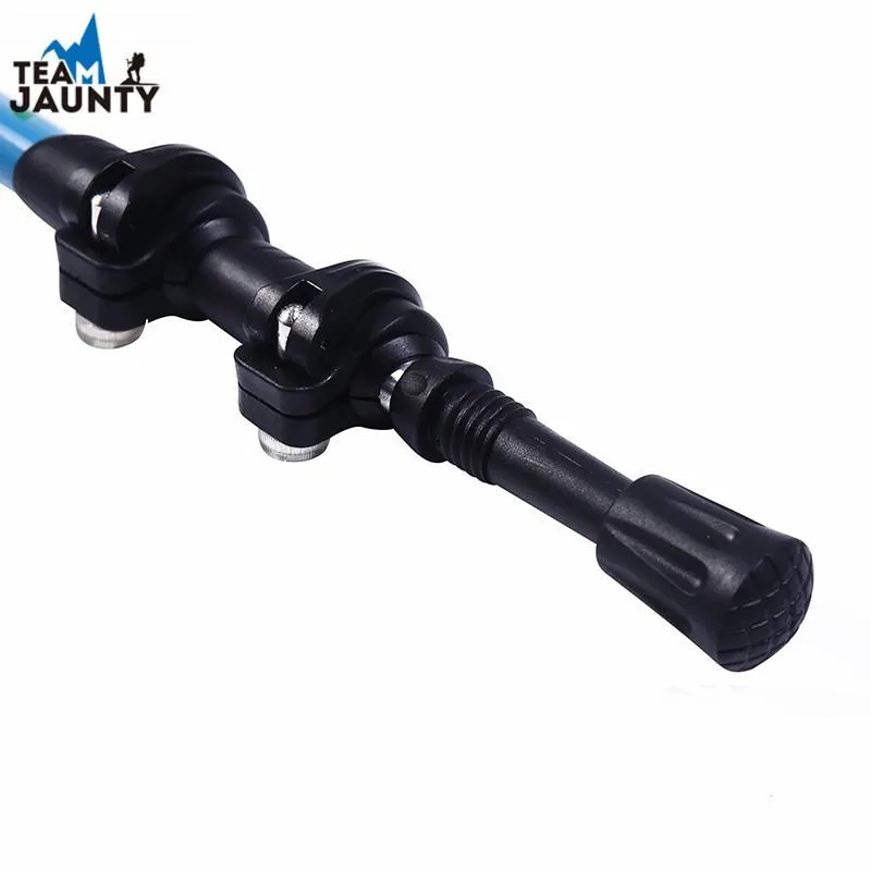 trekking pole 7075 aluminum alloy three-section retractable external lock outdoor hiking cross-country ultra-light high-stiffened shank cane