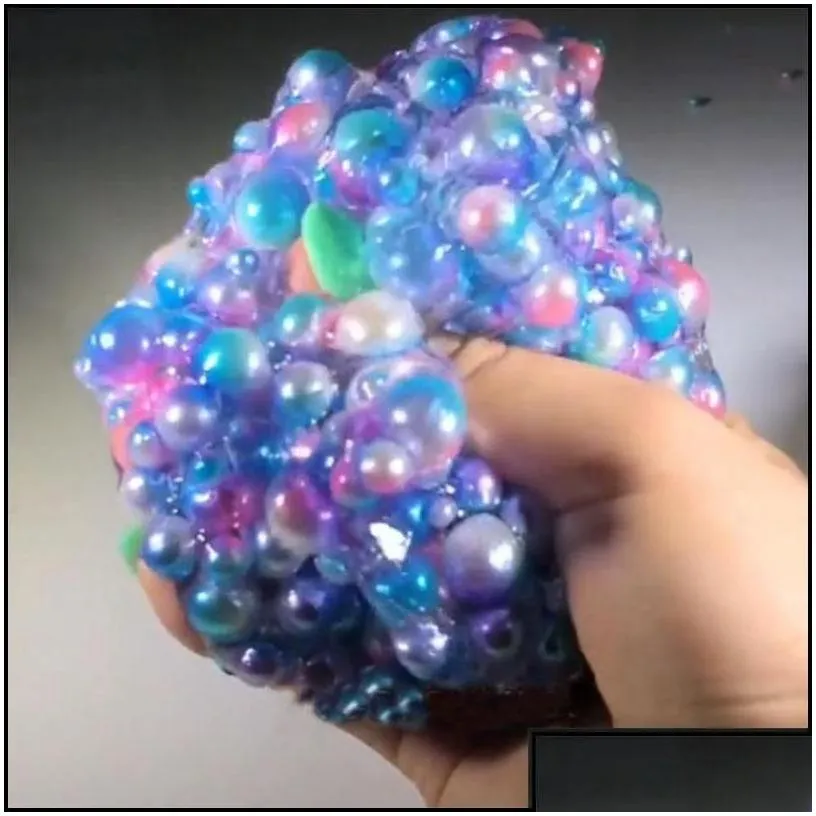 clay dough modeling 60ml/pcs crystal clay jelly fluffy ball slime mud addition cotton charms for slimecloud muds kidssunglass2020