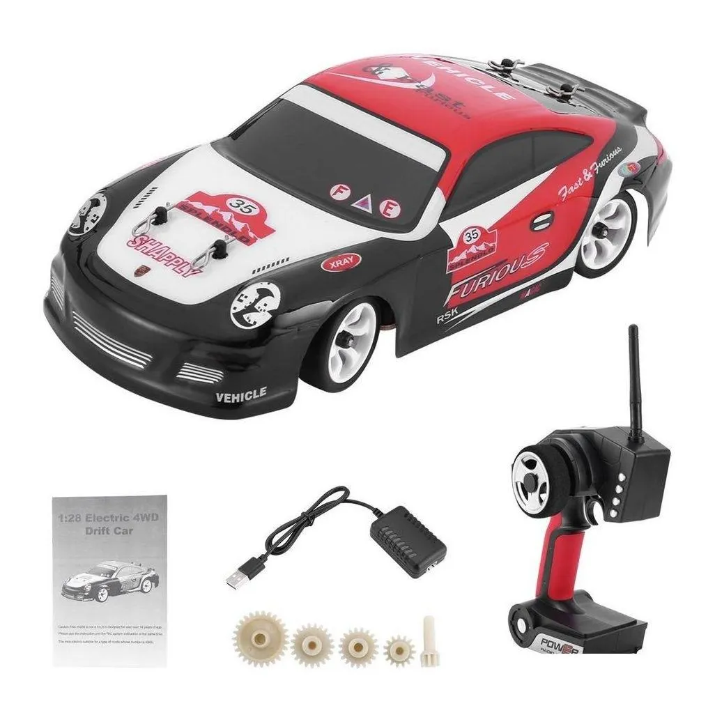 electric/rc car wltoys k989 1/28 scale remote control cars 2.4g 4wd 30km/h high speed racin for kids gift drop delivery toys gifts el